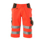 MASCOT® Luton pantalon trois-quarts, rouge haute visibilité/anthracite foncé