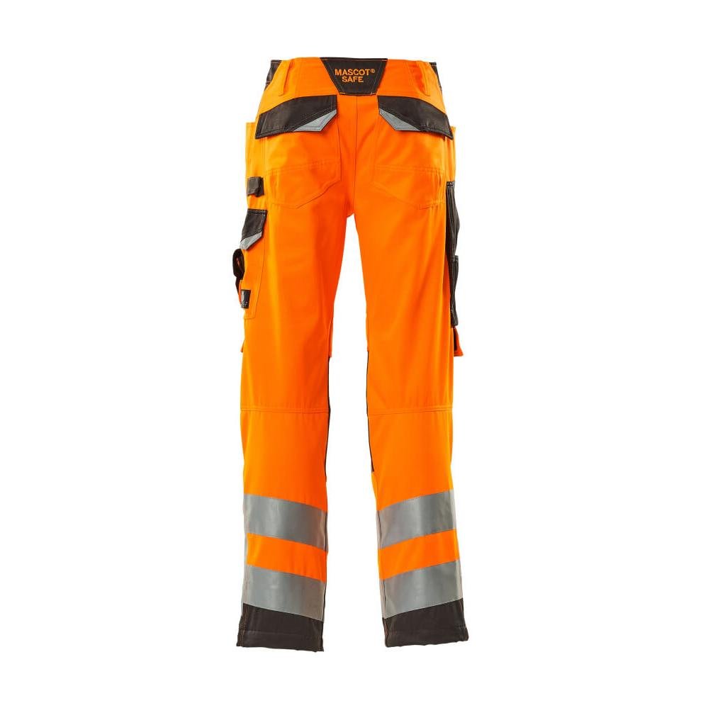 MASCOT® Kendal pantalon, orange haute visibilité/anthracite foncé