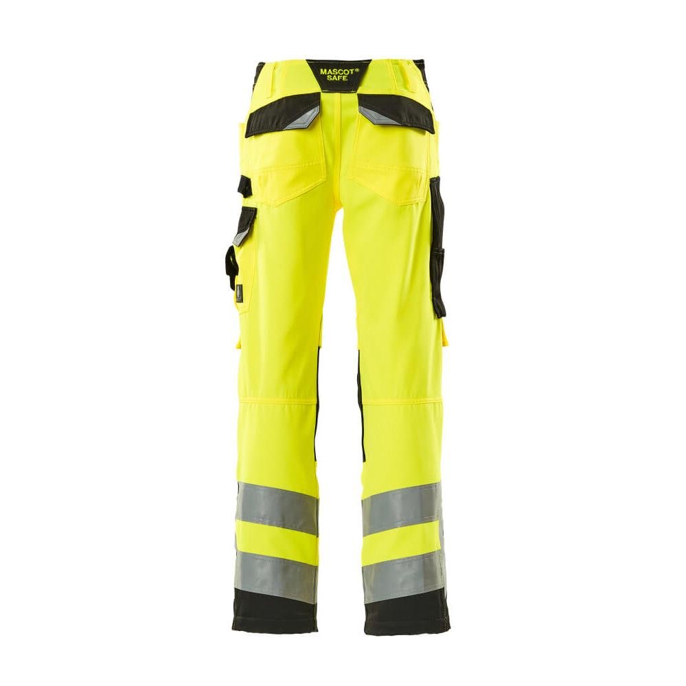 MASCOT® Kendal pantalon haute visibilité jaune/noir
