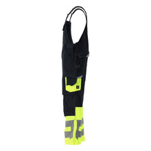 MASCOT® Sunderland tuinbroek, zwartblauw/fluo geel