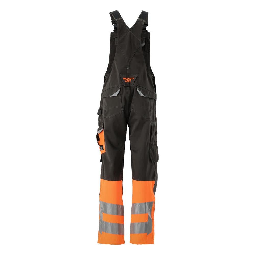 MASCOT® Sunderland salopette, anthracite foncé/orange haute visibilité