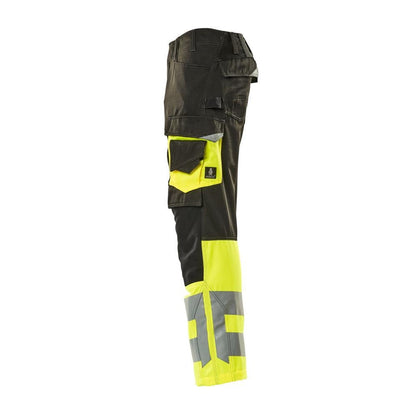 MASCOT® Leeds broek, zwart/signaleringsgeel