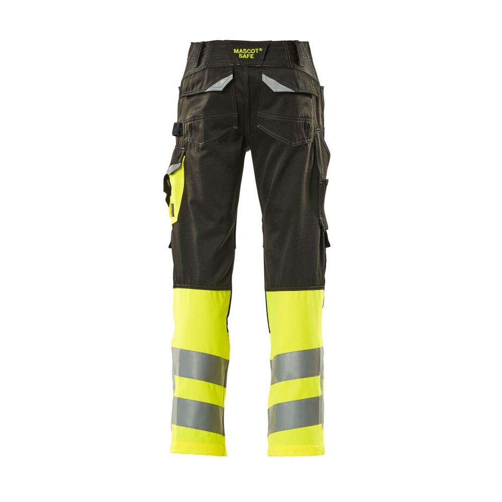 MASCOT® Leeds broek, zwart/signaleringsgeel