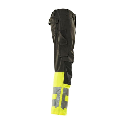 MASCOT® Leeds broek, zwart/signaleringsgeel