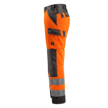 Pantalon MASCOT® Maitland, orange haute visibilité/anthracite foncé