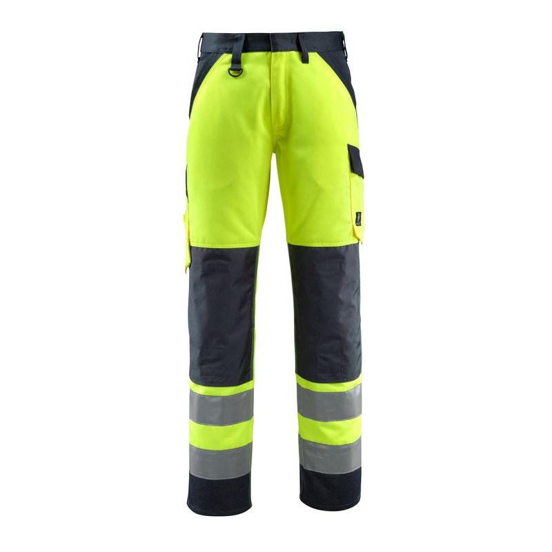 Pantalon MASCOT® Maitland, jaune haute visibilité/noir-bleu