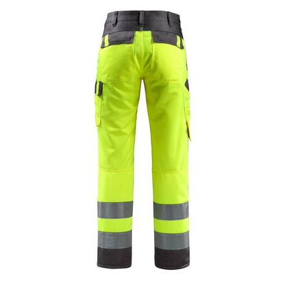 Pantalon MASCOT® Maitland, jaune haute visibilité/anthracite foncé