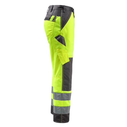 Pantalon MASCOT® Maitland, jaune haute visibilité/anthracite foncé