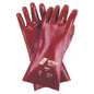 Gants NITRAS PVC, rouge, jersey coton EN 388 | Paquet (12 paires)