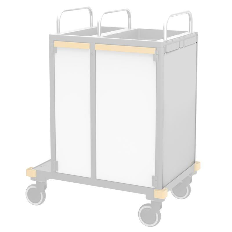 VERMOP zijwand Platina Wit, 714 x 497 x 3 cm