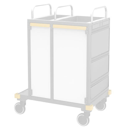 VERMOP Paroi latérale multi-parois Blanc platine, 497 x 174 x 3 cm