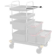 VERMOP houder voor chemiecentrum met handvathouder op traverse, 34 x 27 x 9 cm