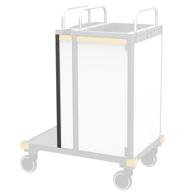 Profilé d'angle VERMOP avec serrure à gauche, 74 x 4 x 2 cm