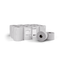 Papier toilette Clear+ en rouleaux compacts, 2 couches, 100 m