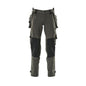 Pantalon avec poches suspendues, pantalon stretch, anthracite foncé