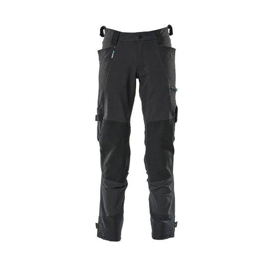 Broek met kniezakken van Dyneema, stretchbroek, zwart-blauw