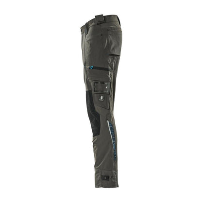 Broek met kniezakken van Dyneema, stretchbroek, donker antraciet