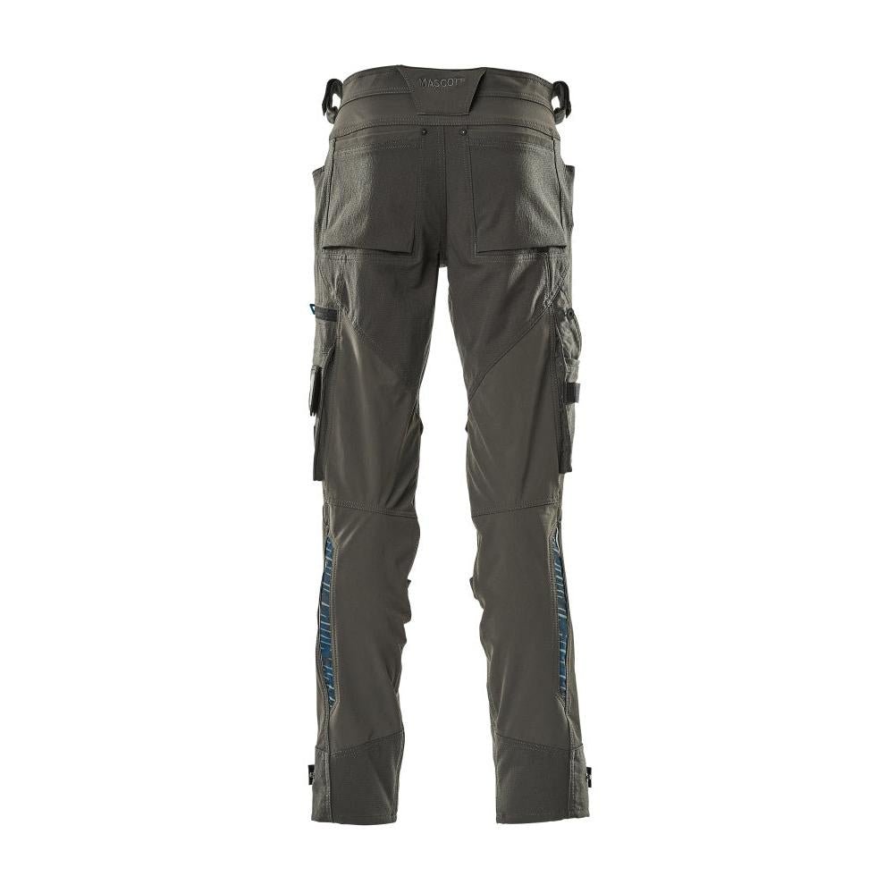 Broek met kniezakken van Dyneema, stretchbroek, donker antraciet