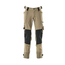 Broek met kniezakken van Dyneema, stretchbroek, licht kaki