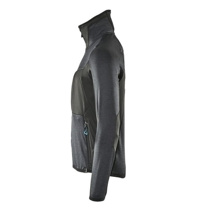 Fleece trui met microfleece jack met ritssluiting