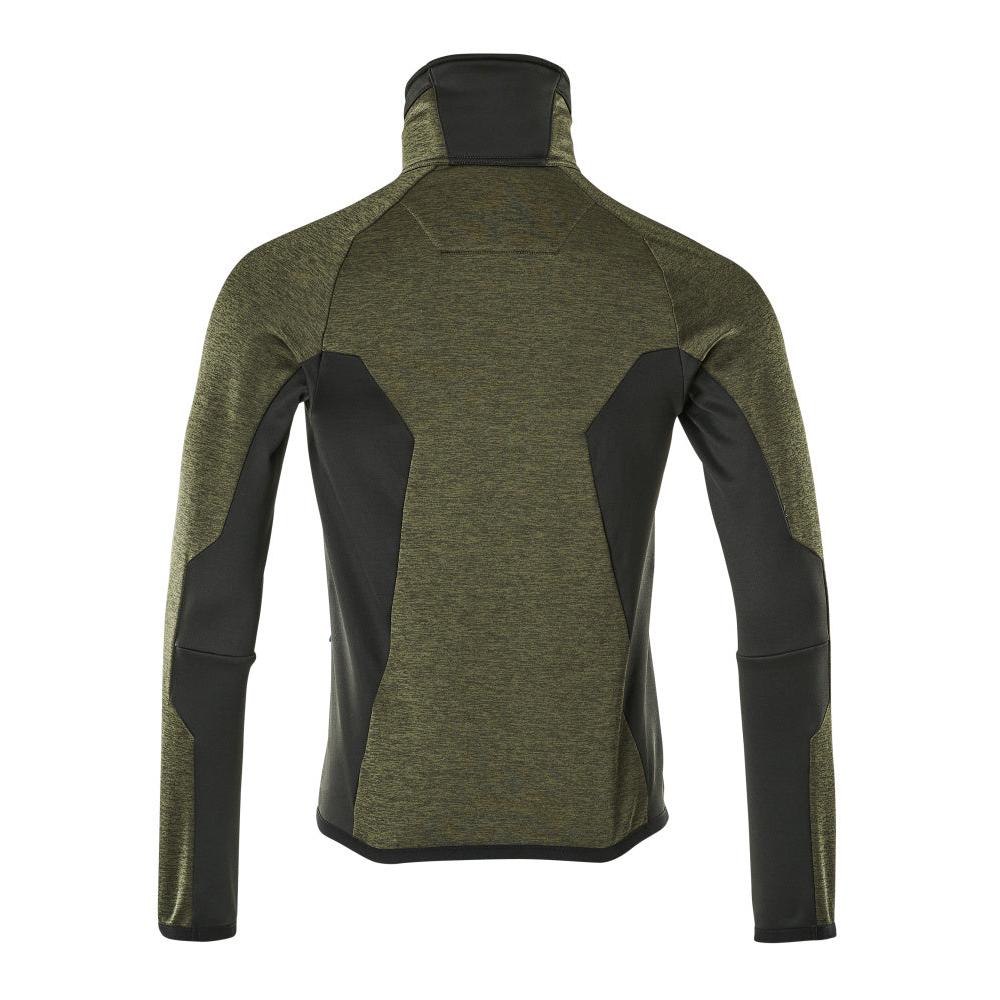 Fleece trui met microfleece jack met ritssluiting