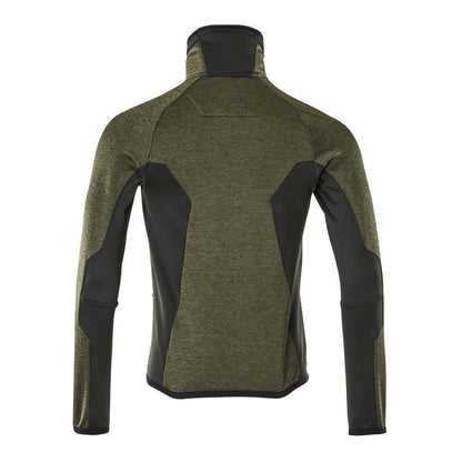 Fleece trui met microfleece jack met ritssluiting