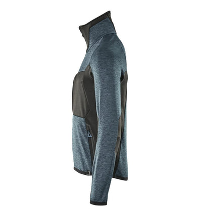 Fleece trui met microfleece jack met ritssluiting