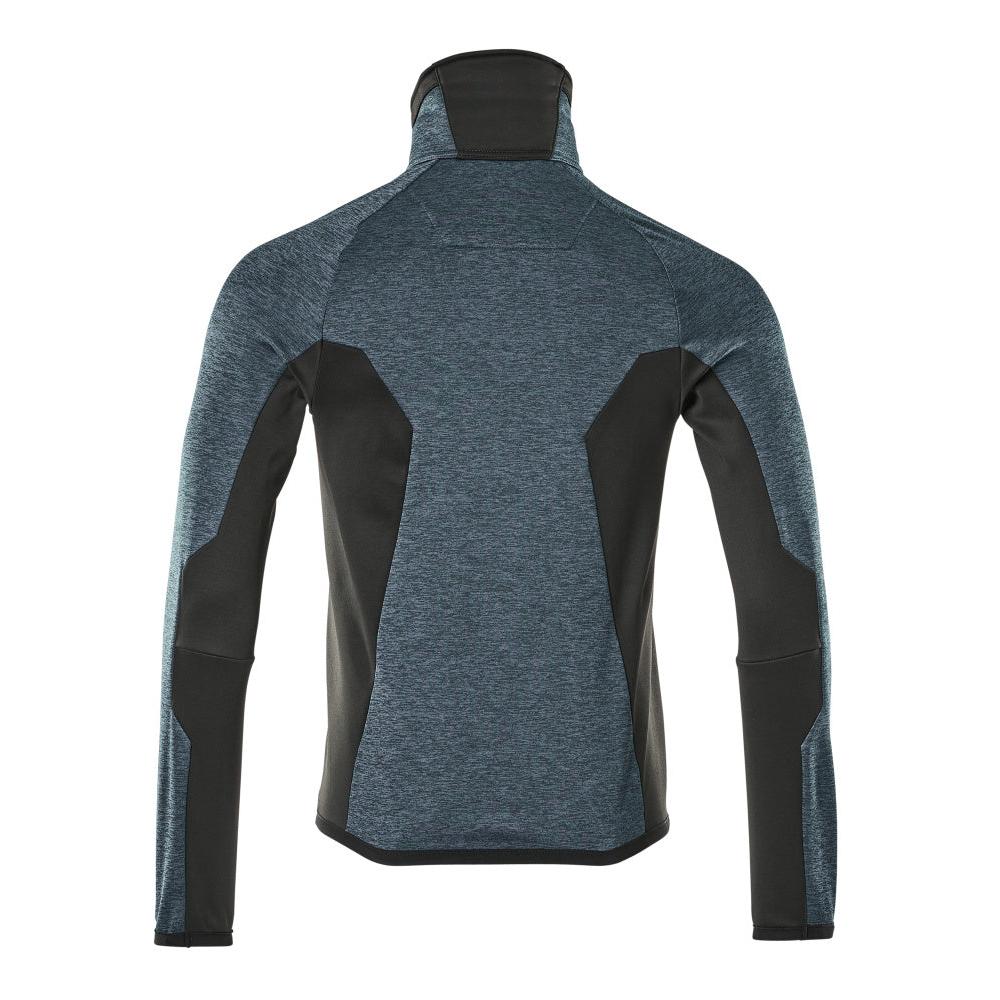 Fleece trui met microfleece jack met ritssluiting