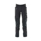Pantalon avec poches genoux, stretch, pantalon léger, noir-bleu