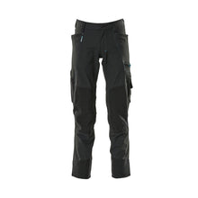 Broek met kniezakken, stretch, lichtgewicht broek, zwart