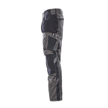 Pantalon avec poches suspendues, pantalon léger, anthracite foncé/noir