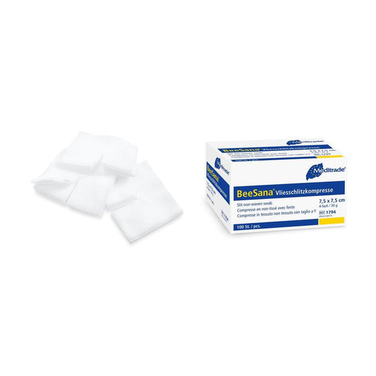 Compresse fendue en polaire BeeSana®, non stérile, 4 fois