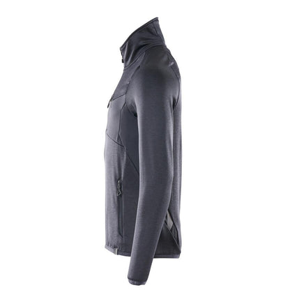Fleece trui met microfleece jack met korte rits