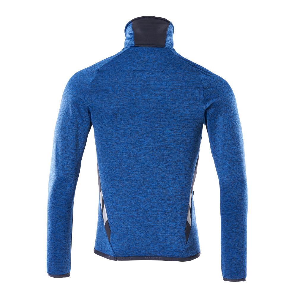 Fleece trui met microfleece jack met korte rits