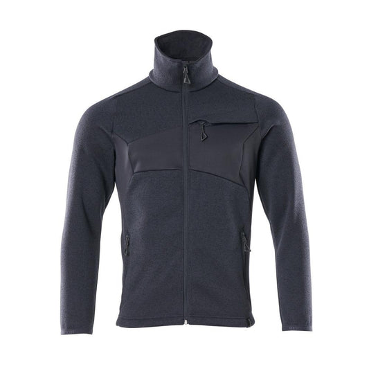 Pull tricoté avec cardigan zippé