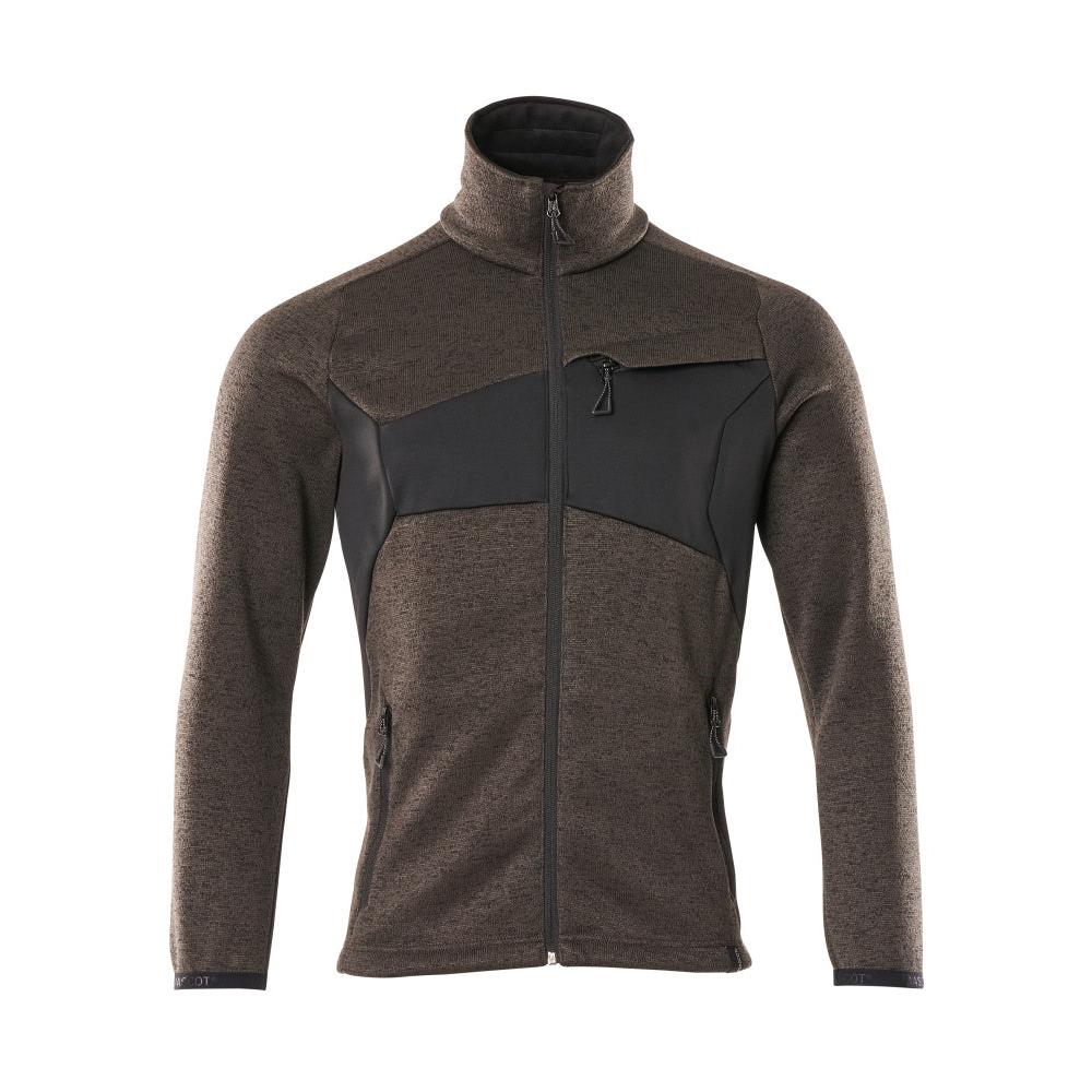 Pull tricoté avec cardigan zippé