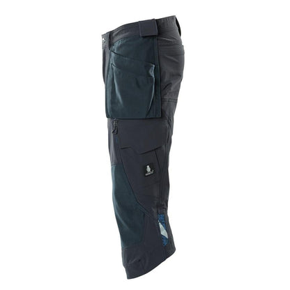 Pantalon trois-quarts, poches suspendues, pantalon trois-quarts artisan stretch
