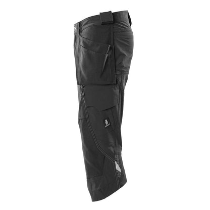 Pantalon trois-quarts, poches suspendues, pantalon trois-quarts artisan stretch
