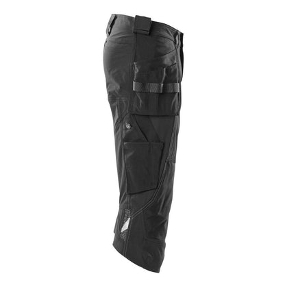 Pantalon trois-quarts, poches suspendues, pantalon trois-quarts artisan stretch