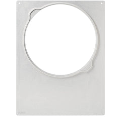 Une plaque métallique carrée de la société Duni GmbH, dotée d'une découpe ronde centrale, de bords lisses et d'une encoche en haut à gauche – idéale pour la cassette DF15/25 destinée aux systèmes DF Pearl L1/L2/L3. Avec une surface lisse et un numéro de série discret en bas à gauche. 1 pièce par paquet.