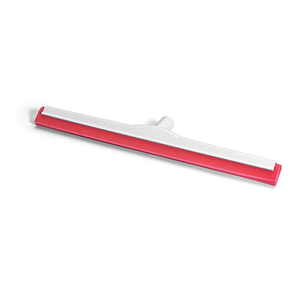 Der Nölle Profi Brush HACCP Wasserschieber hat eine glasfaserverstärkte Konstruktion, Hygiene-Gummi, einen zentralen Stielansatz (deutsches Gewinde) und ist in den Farben Rot und Weiß auf weißem Grund gehalten. Marke: Nölle Profi Brush Bürsten- & Pinseltechnik e.K.