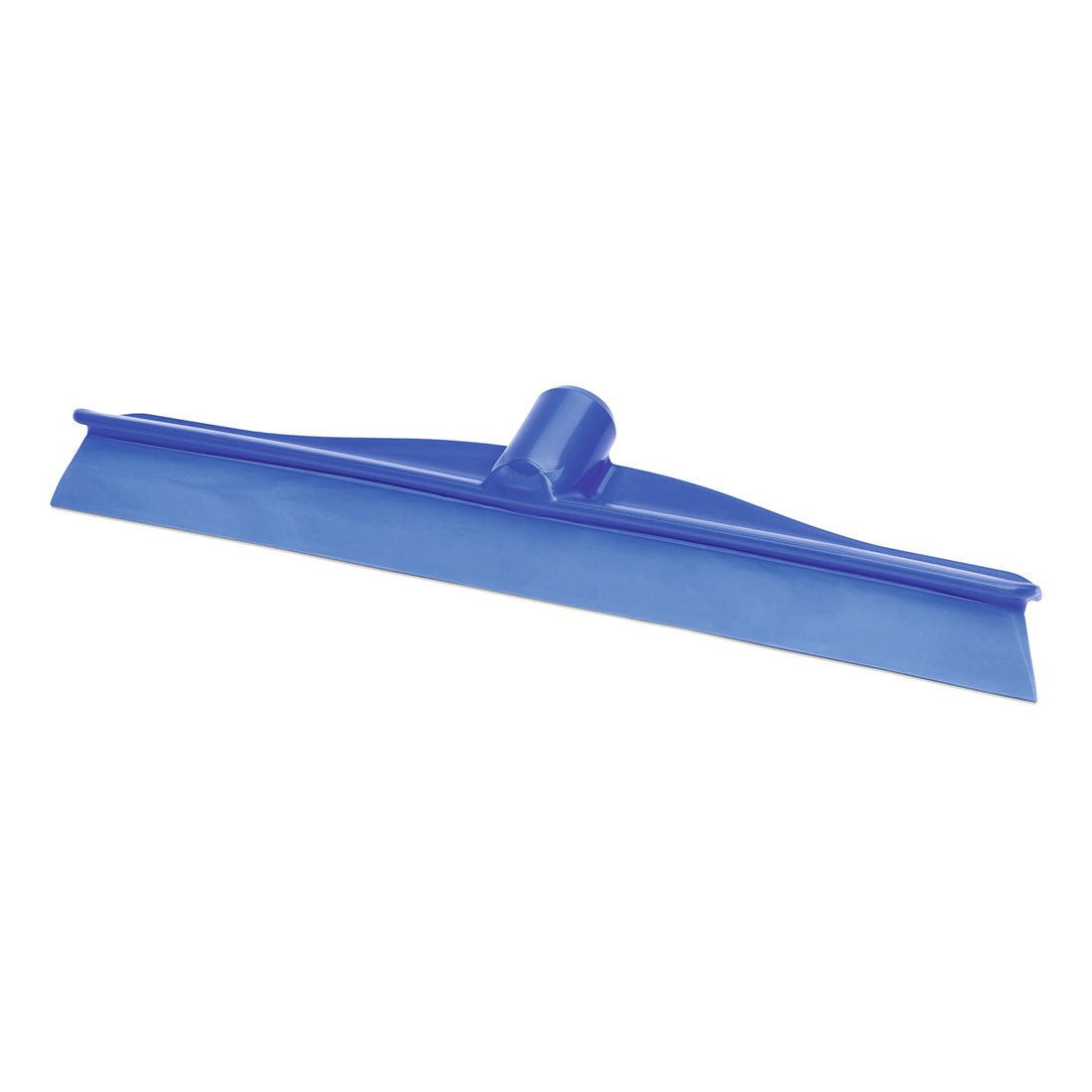 De Nölle Profi Brush HACCP waterwisser Monobloc, 40 cm van Nölle Profi Brush Borstel- & Kwasttechniek e.K., heeft een blauwe kunststof behuizing met breed, plat blad en centrale bus, ideaal voor de professionele reiniging; afgebeeld op een witte achtergrond.