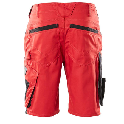 Short, short léger, rouge/noir