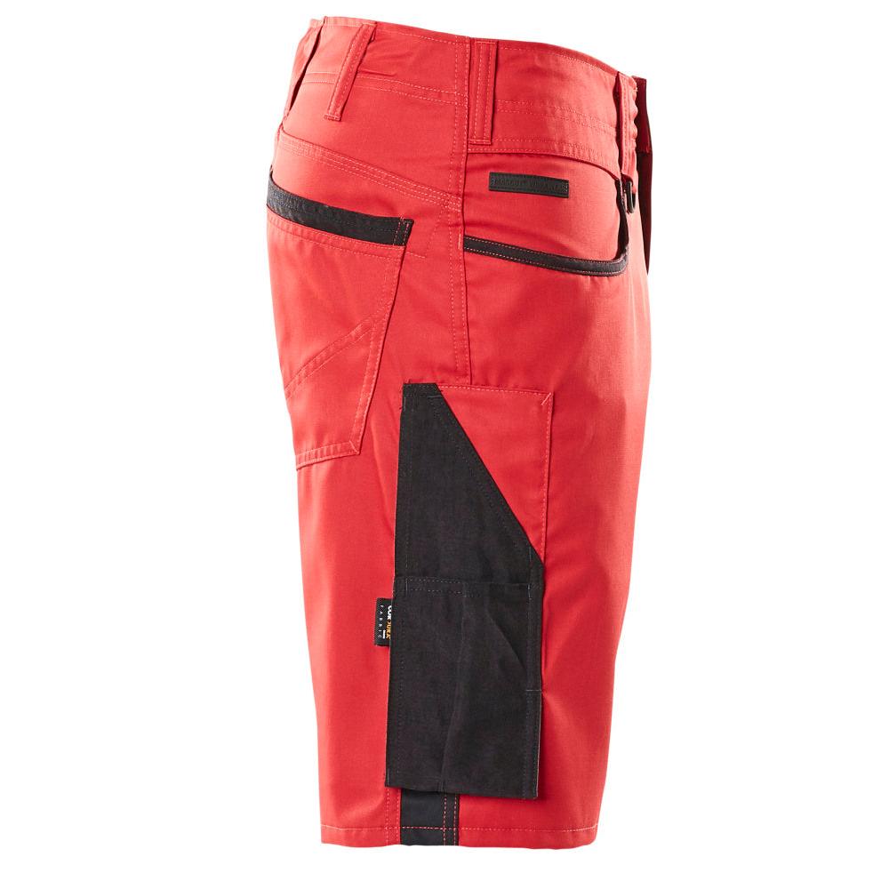 Short, short léger, rouge/noir