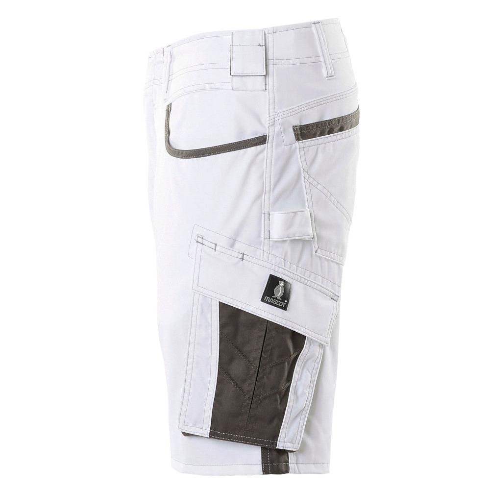 Short, short léger, blanc/anthracite foncé