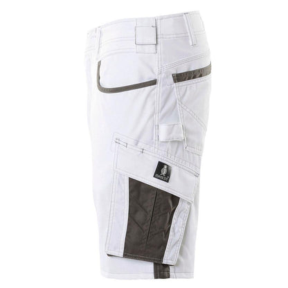 Short, short léger, blanc/anthracite foncé