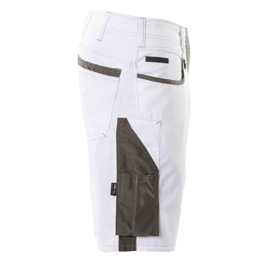 Short, short léger, blanc/anthracite foncé
