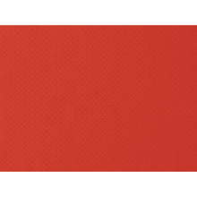 Eine Nahaufnahme des Duni GmbH Papier-Tischsets 30x40 cm in rot zeigt eine feine Textur und satte Farbe - ideal für Feste und Veranstaltungen (Packung mit 500 Stück).