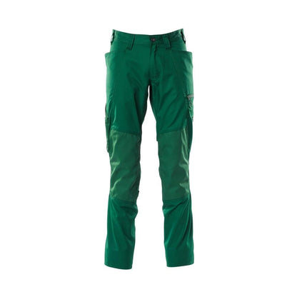 Broek met kniezakken, extra lichte broek, groen