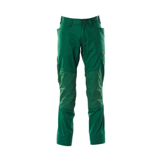 Pantalon avec poches genoux, pantalon extra léger, vert
